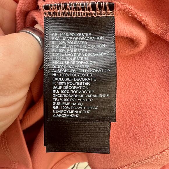 North Face Canyonlands Peach Salmon Pullover 1/4 Zip Jacket NF00CP5N LARGE - Picture 9 of 9